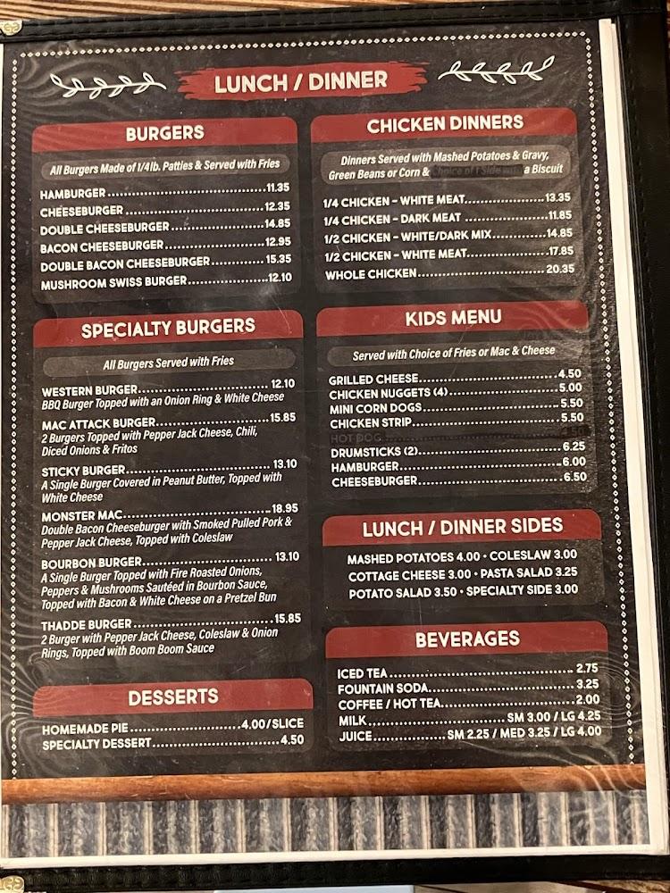 Mac's Diner Menu image 2